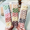 10Pcs/lot Solid Color Ribbon Baby Bows Hair Clips for Baby Girls Handmade Bowknot Hairpin MiNi Barrettes Kids Hair Accessories