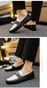 Men's Loafers Comfortable Flat Casual Shoes Breathable Slip-On Soft Cow Leather Driving Shoes Moccasins Hombre Men Shoes White