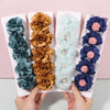 5/3Pcs Children Handmade Chiffon Petals Poppy Flower Hair Clips Rolled Rose Fabric Hair Flowers for Kids Girls Hair Accessories