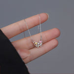 Load image into Gallery viewer, 925 Sterling Silver Butterfly Necklace Delicate Animal Choker Shiny Collarbone Chain Birthday Gift For Women's Fashion Jewelry
