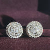 Fancy Cubic Zirconia Stud Earrings Women Delicate Design Fashion Versatile Ear Jewelry Luxury Wedding Party Accessories E8082