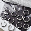 12pcs Summer Toe Rings For Women Outdoor Beach Vacation Open Adjustable Metal Women's Foot Ring Heart Foot Ring Set