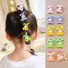 10Pcs/Set New Cute Cartoon Headbands Girls Elastic Hair Bands Hair Accessories for Kids Scrunchies Headwear Ornaments Gift