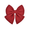 1Pcs Solid Color Cotton Hair Bows With Clip For Children Girls Handmade Hairpins Barrettes Headwear Kids Hair Accessories Gifts