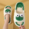 Four Seasons Indoor Home Sandals Cute Cartoon Frog Milk Cow House Slippers Personalized Couple Slides Women Linen Slippers