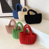 Handmade Woven Women's Bag 2024 New Fashion, Leisure and Popular Beach Bag Handbag, Exquisite Grass Woven Bag