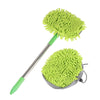 2 In 1 Car Cleaning Brush Car Wash Brush Telescoping Long Handle Cleaning Mop Broom Auto Accessory Adjustable Super Absorbent 1X