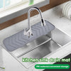 Kitchen Silicone Faucet Handle Drainage Mat Drip Catcher Tray Drying Pad Kitchen Sink Splash Guard Drain Mat Kitchen Accessories