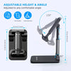 VIKEFON Mobile Phone Holder Stand Desktop Lazy Bedside Bracket Support Stand Foldable Hoisting Multi-Function Telescopic Holder