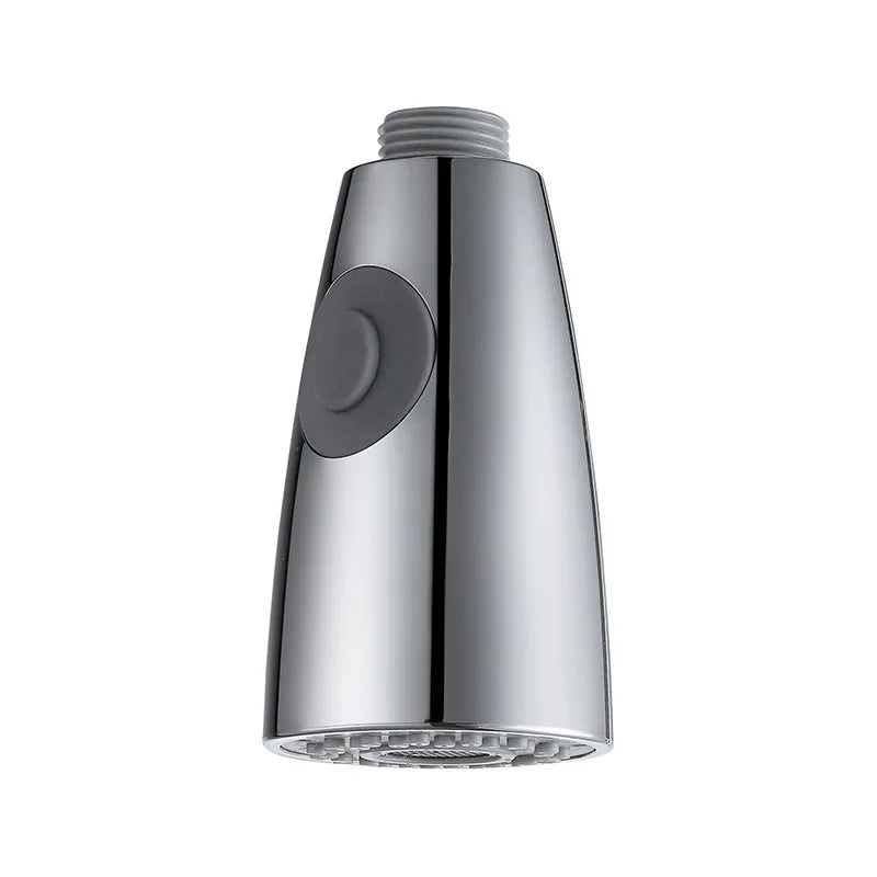 G1/2 Kitchen Pull Out Faucet Head Chrome Shower Nozzle Sprayer Bathroom Sink Tap Replacement Accessory Male Threads Head Aerator