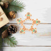 40 Pcs Christmas Accessories Gingerbread Man Mold Decor Phone Case Holiday Decoration Lovely Xmas Resin Tree DIY Home