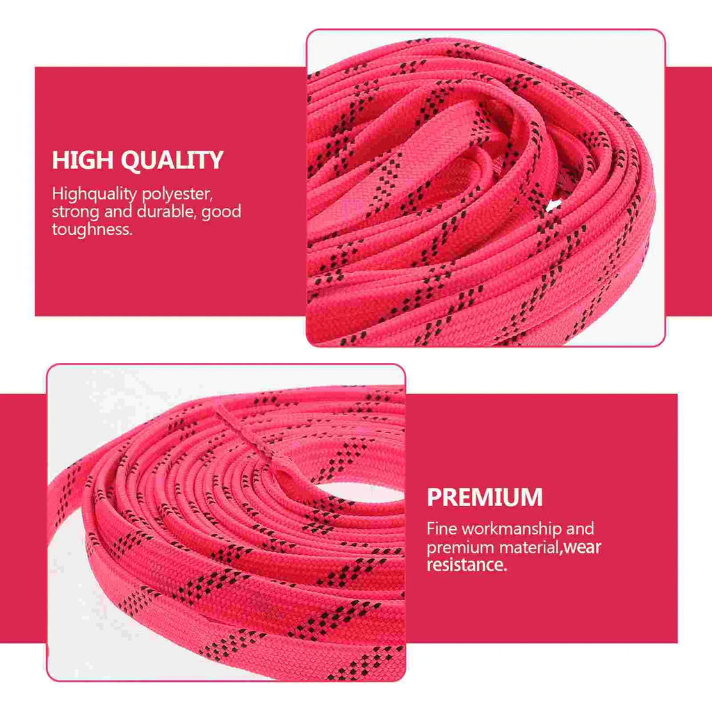 Skate Wax Laces Pink Shoe for Boots Skateboard Accessories Roller Skates Shoelaces Fitness