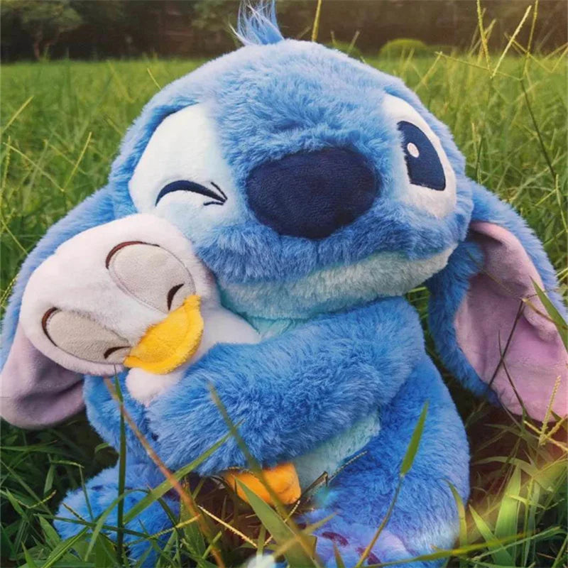 Kawaii Stitch Duck Plush Toy Lilo Stitch Cute Cartoon Soft Filled Doll Plushies Pillow Home Decor Souvenir Kid Holiday Gift