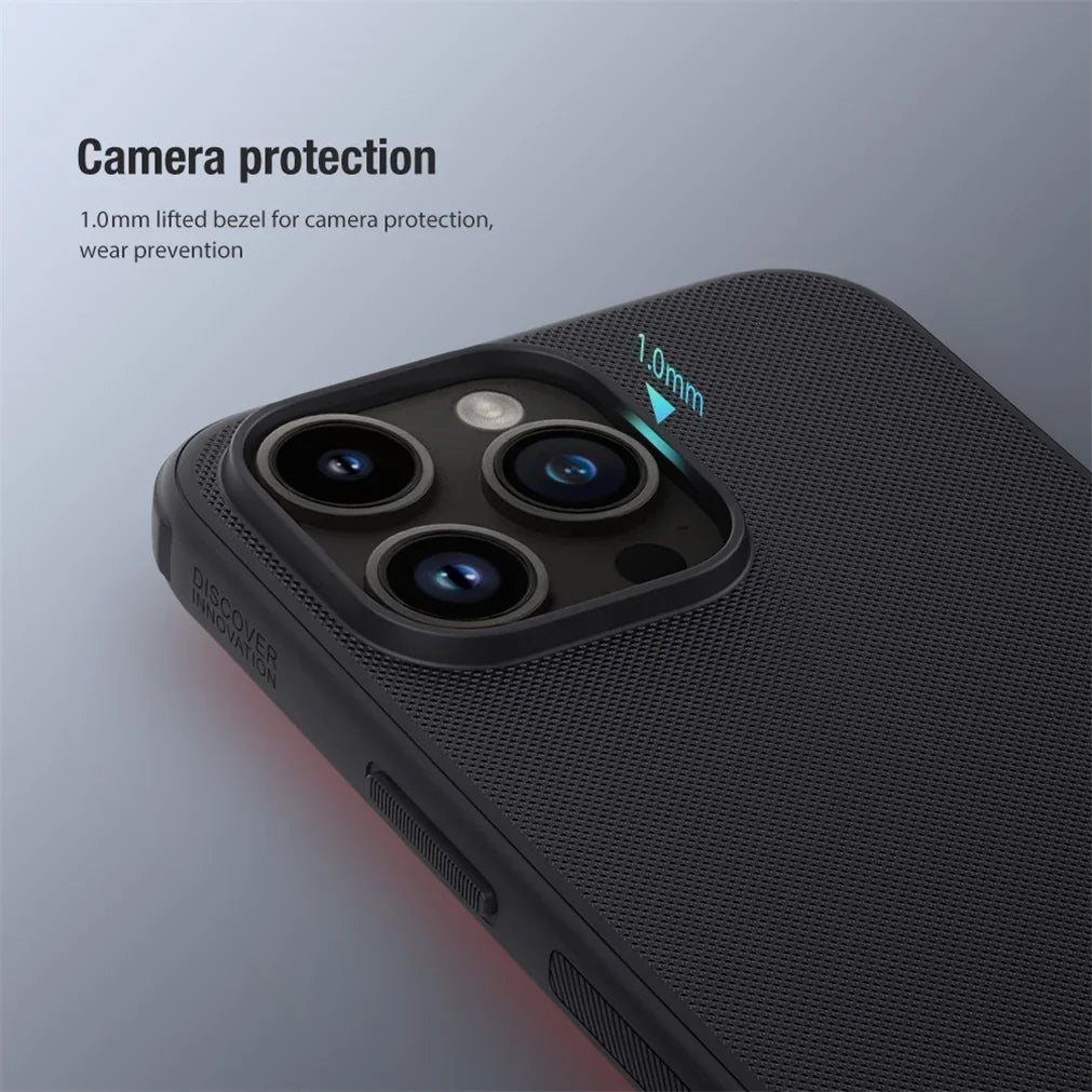 Nillkin For iPhone 15 Pro /Pro Max Case Super Frosted Shield Pro TPU PC Shell Luxuly Shockproof Back Cover For iPhone15 / Plus