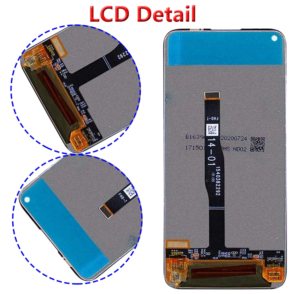 Original 6.4" Touch Screen For Huawei Nova7i  Full With Frame Lcd Display Digitizer Assembly Replacement Repair Parts