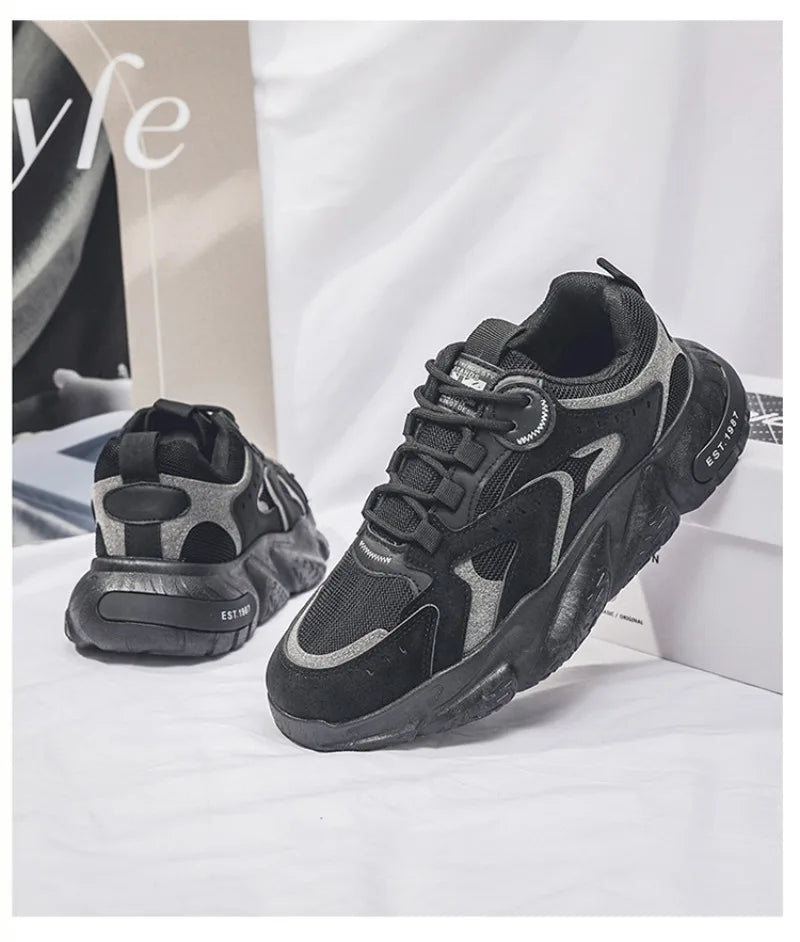 Men's Sneaker Outdoor Mesh Breathable Casual Shoes for Men Luxury Brand Sports Shoes Comfortable Platform Shoes Tenis Masculino