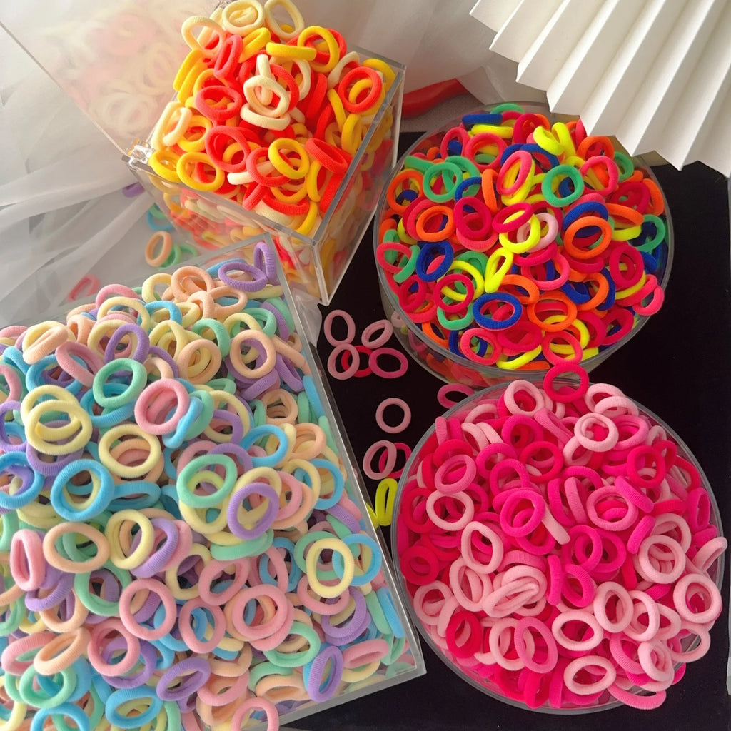 50/100Pcs High Elastic Hair Bands for Women Girls Black Hairband Rubber Ties Ponytail Holder Scrunchies Kids Hair Accessories