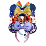 Load image into Gallery viewer, Disney Minnie Mouse Ear Headband 2023 New Loungefly Ears Christmas Snowman Headdress Cosplay for Adults Kids Hair Accessories
