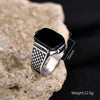 R3351 Men's High Quality Stainless Steel Multiple Color Gemstone Styles Onyx Rings Jewelry Professional Factory Made