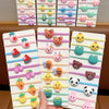 10Pcs/Set Cute Cartoon Children's Hair Ropes Princess Little Girl Hair Bands Sweet Cute Kids Hair Ties Headdress Accessories