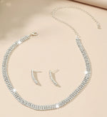 Load image into Gallery viewer, Luxury Classic Female Engagement Jewelry Fashion Crystal Necklace Earrings Set Wedding Party Bridal Jewelry Sets Bijoux
