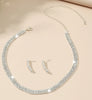 Luxury Classic Female Engagement Jewelry Fashion Crystal Necklace Earrings Set Wedding Party Bridal Jewelry Sets Bijoux