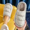 New Women Men Slippers Winter Warm Plush Waterproof Thick Sole Shoes Casual Flats Home Couples Non Slip Soft Furry Slides