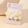 1pcs Ins Daisy Flower Hair Clips Baby Girl Hairpins for Kids Lace White Barette Princess Infant Hair Accessories Wholesale