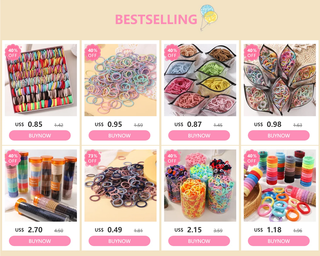 20/50/100pcs Baby Girls Colorful Small Elastic Hair Bands Children Ponytail Holder Kids Headband Rubber Band Hair Accessories