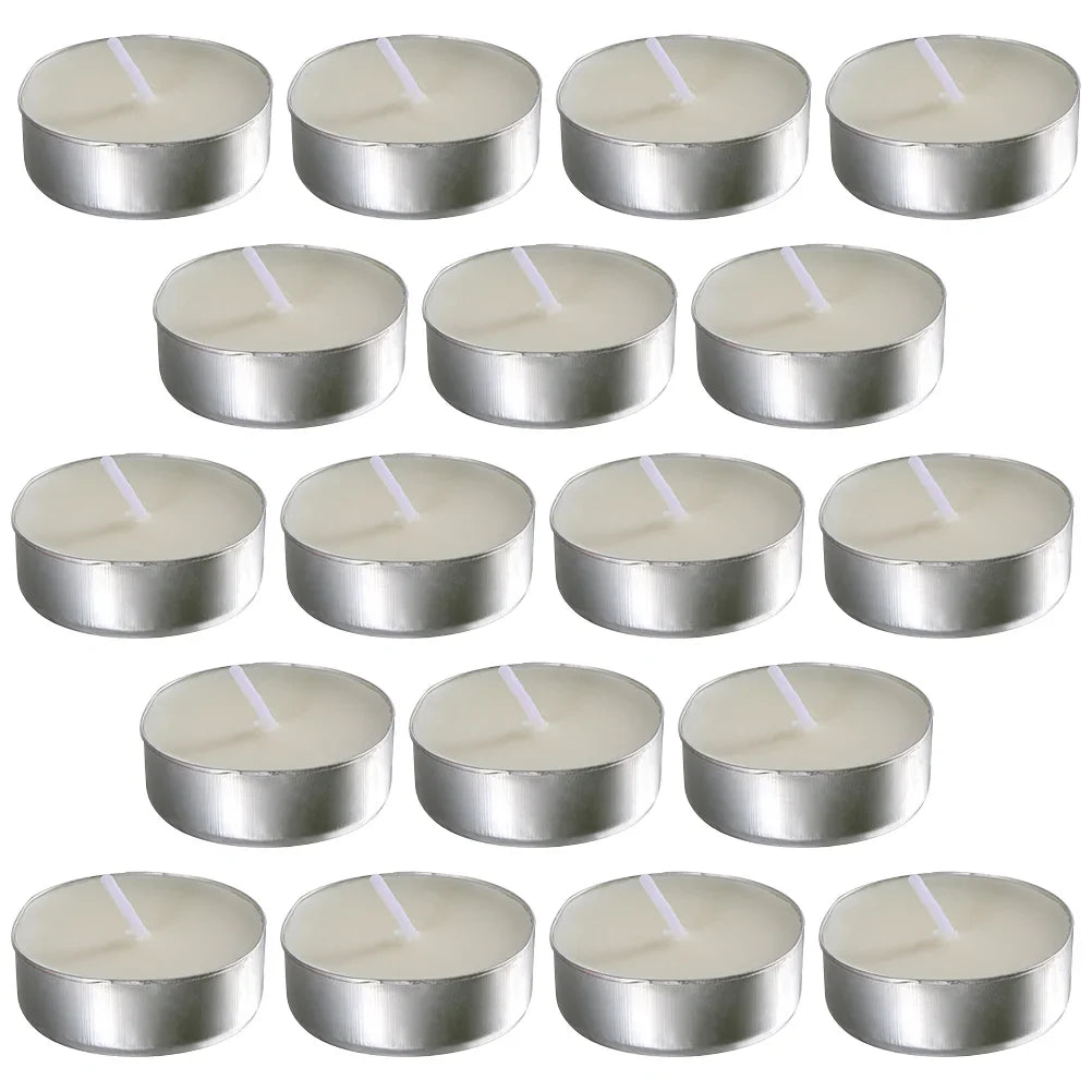 50 Pcs Round Scented Tealight Candles Home Accessory Convenient Wedding Small Household Mini Portable Room