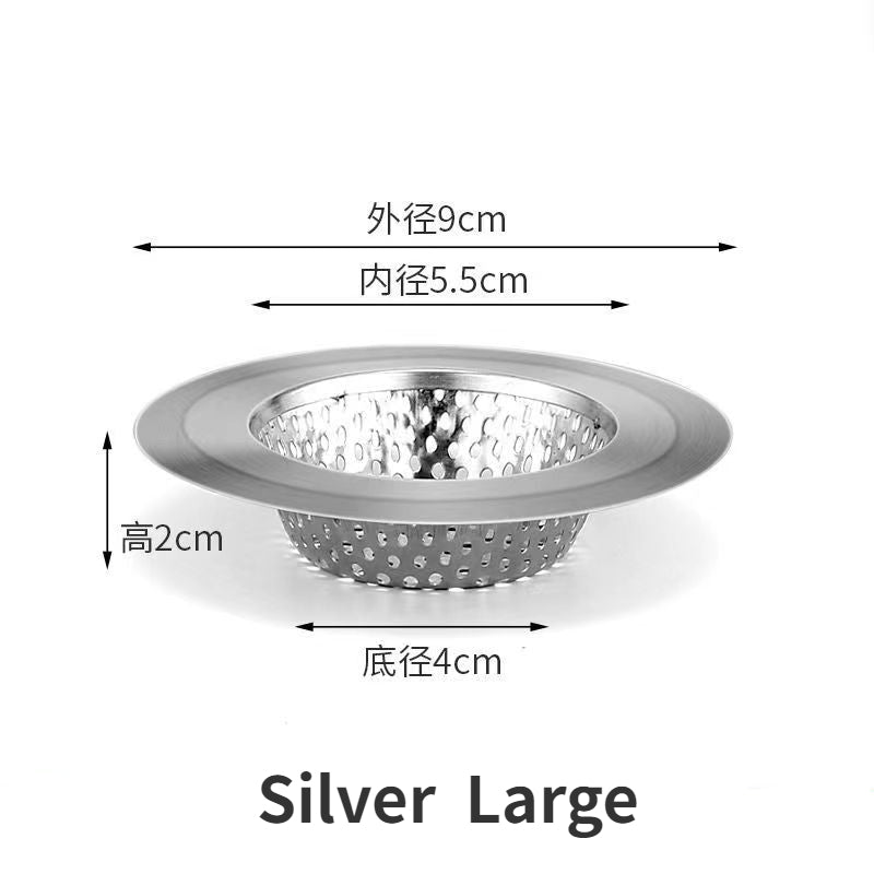 1PCS Kitchen Sink Filter Stainless Steel Mesh Strainer Wash Basin Drain Hole Trap Hair Catcher Stopper for Bathroom Accessories