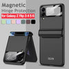 Magnetic Case for Samsung Galaxy Z Flip 4 5 6 Flip3 5G Magnetic Hinge Full Protection Camera Lens Cover Z Flip5 Flip6 Back Case