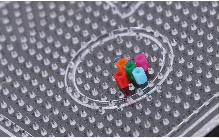 Yant Jouet 5mm Hama Beads Pegboard Transparent Template Board Circular Square tool DIY Figure Material Board Perler Beads