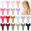 2Pcs Bow Flowers Hair Clip Girl Cute Hair Bands Kids Hair Accessories Handmade Cloth Headwear Hairpins Barrettes Headdress Gift