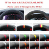 Artificial Leather Braid Car Steering Wheel Cover For Mazda 3 Axela 2017-2018 Mazda 6 Atenza CX-3 CX-5 CX-9 Car Accessories