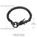 Load image into Gallery viewer, Fashion Stainless Steel Chinese Dragon Bracelet for Men Women Vintage Dragon Design Accessaries Hot Sale Birthday Jewlery Gifts
