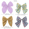 Elegant Floral Cotton Kids Bows Spring Butterfly Hair Clip Fashion Print Hair Barrette For Women Girls Sweet Hairpin Accessories
