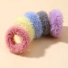 5Pcs/lot New Elastic Hair Band Hair Tie for Girl Plush Color Matching Hair Rope Children's Ponytail Support Headwear Accessories