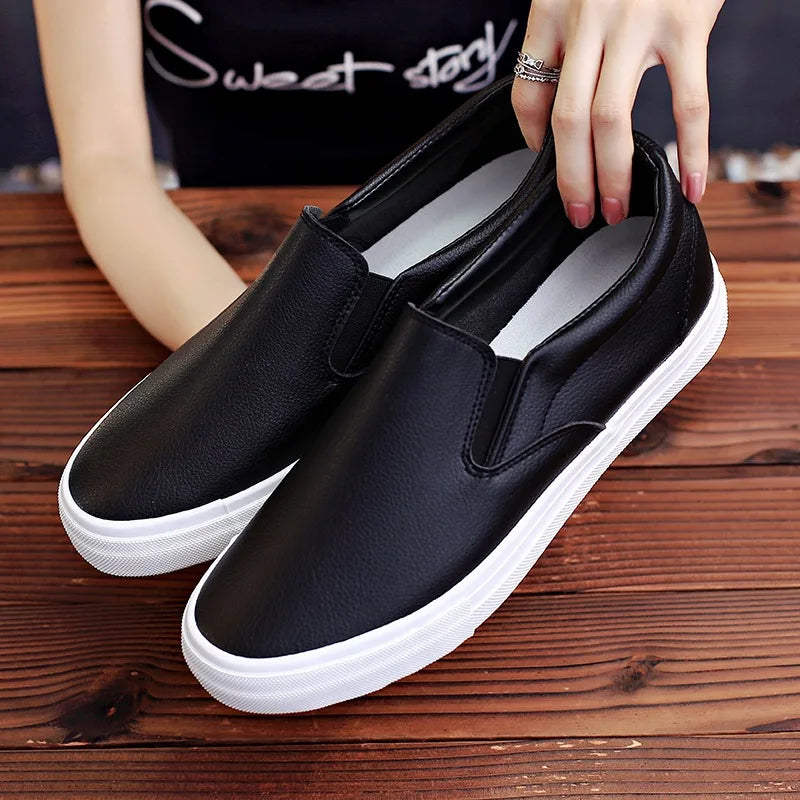 Summer Leisure Men's Feet Set Men's Shoes Fashion Versatile Shallow Mouth White Shoes 2024 New Skateboarding Shoes