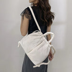 Load image into Gallery viewer, Fashion Casual Large Capacity Puffer Tote Bag Designer Padded Nylon Women Shoulder Bags Handbags Knotted Strap Crossbody Bags

