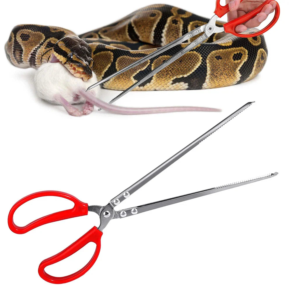 Snake Feeding Tongs 28cm/38cm Long Aquarium Tweezers Reptile Tank Accessories Pet Supplies For Corn Ball Python Bearded Dragon