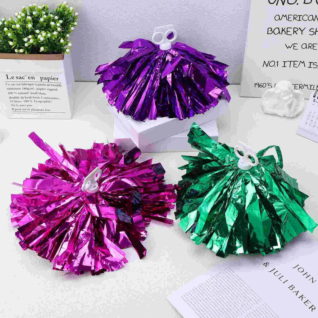 7 Pairs Hair Cheerleading Flower Ball Child Cheerleaders Accessories The Pet Spirited Pompoms For Sports