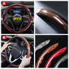 3PCS Car Steering Wheel Cover Anti-slip 38cm 15inch For Lada vesta niva 4x4 granta Kalina Sedan Carbon Fiber Auto Accessories