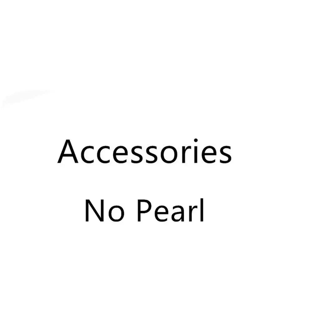 DIY Pearl Accessories S925 Pure Silver Set Chain Empty Cat Pendant with Silver Chain Fit 6-8mm Round Flat Beads L043