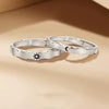 New Sun Moon Couple Rings Open Adjustable Ring Eachother Lover Rings Wedding Jewlery Ring Friends Gift Fit for Most Women Men