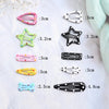 No Slip Metal Snap Hair Clips for Girls Barrettes for Kids Teens Women Cute Candy Color Cartoon Design Hair Pins Accessories