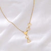 Stainless Steel Necklaces Light Luxury Elegant Delicate Heart Pendant Charm Chain Korean Fashion Necklace For Women Jewelry Gift