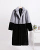 2023 Winter Women High Quality Faux Rabbit Luxury Long Fur Coat Lapel OverCoat Thick Warm Female Plush Jacket Large Size 5XL