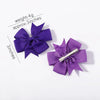 24Pcs/Set Solid Hair Bows Hair Clips Barrettes Headwear Colorful Cute Hairpins Boutique Bowknot Headwear  Kids Hair Accessories