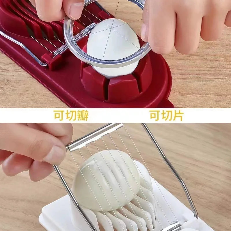 Egg Slicer Century Egg Magic Multi-function Egg Slicer Duck Egg Century Egg Slicer Half Slicer Cool Gadgets  Kitchen Items